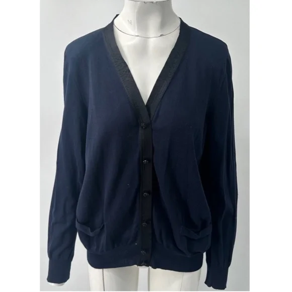 Marc Jacobs Sweaters Marc Jacobs Navy Blue Black Trim